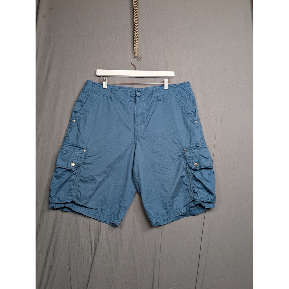 Mossimo Supply Co Mens Blue Cargo Shorts Size 36  t Outdoor Casual
